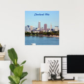 Poster van Edgewater Beach-Cleveland Ohio (24x24) (Thuiskantoor)