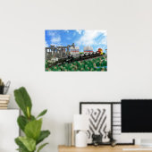 Poster van een Big Boy-locomotiefmodel (Thuiskantoor)