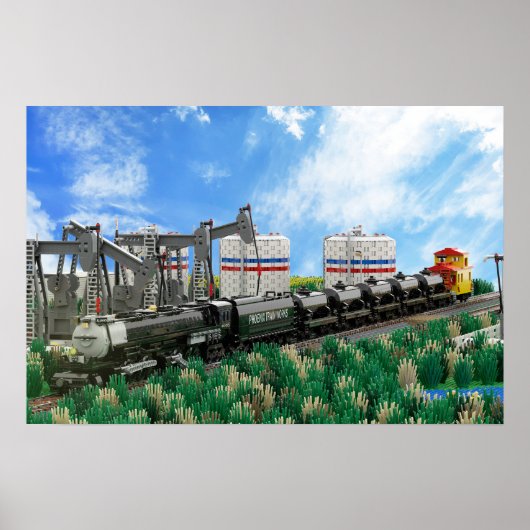 Poster van een Big Boy-locomotiefmodel (Voorkant)