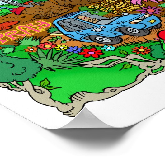 Poster van een eco-levensstijl. (Hoek)