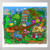 Poster van een eco-levensstijl. (Voorkant)