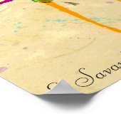 Poster van een hoepelmeisje (Hoek)