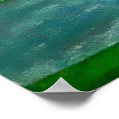 Poster van een meisje dat is gaan vissen (Hoek)