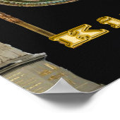 Poster van Egyptische koning tut (Hoek)