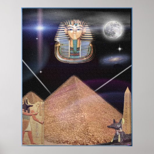 Poster van Egyptische koning tut (Voorkant)