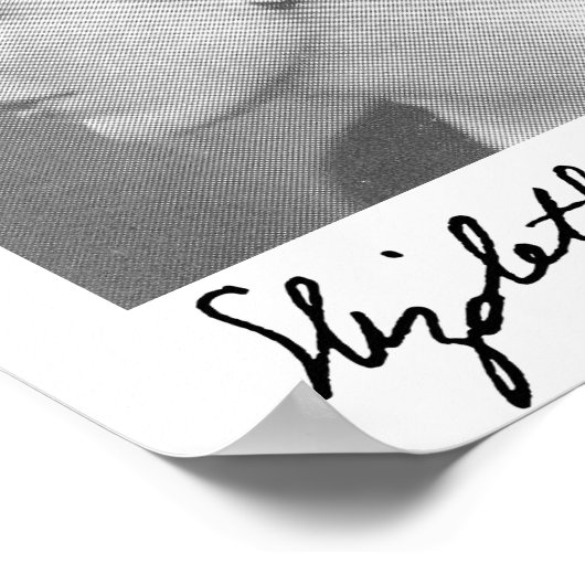 Poster van Elizabeth Bishop en handtekening (Hoek)