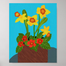 Poster van Episcia en Daffodil