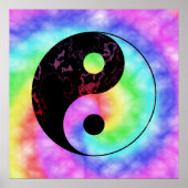 Poster van Faded Rainbow Yin Yang (Voorkant)