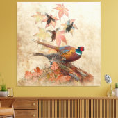 Poster van fazant tapestry canvas afdruk (Insitu (Woonkamer))