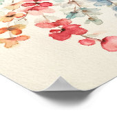 Poster van Floral Waterfall Premium Canvas (8x10) (Hoek)