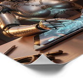 Poster van futuristische Android Designer Droom (Hoek)