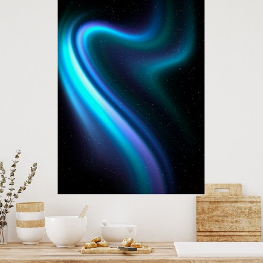 Poster van Galactic Aurora Polaris (Keuken)