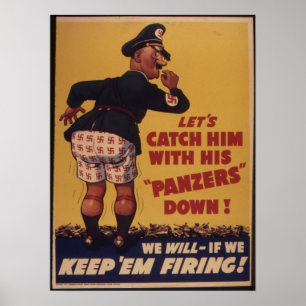 Poster van geallieerde oorlogsinspanning