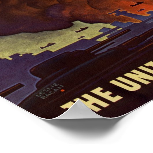  Poster van geallieerde vlaggen in de Tweede Werel (Hoek)