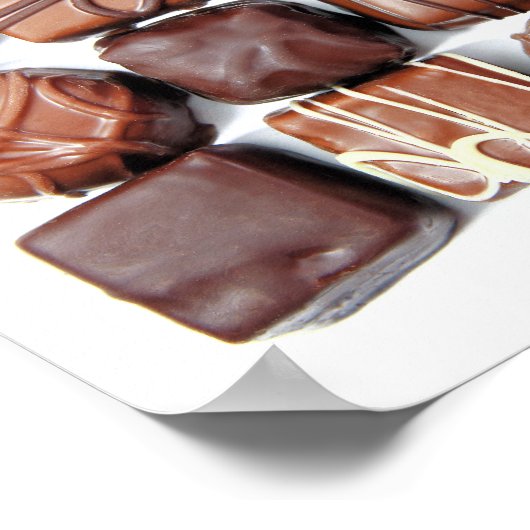 Poster van geassorteerde chocolade (Hoek)