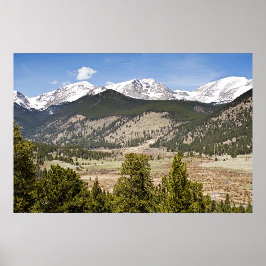 Poster van gebergte Uitzicht (Voorkant)