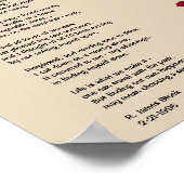 Poster van gedicht: Keuzen (ons uit elkaar zetten) (Hoek)