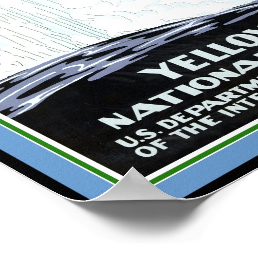 Poster van geelsteen (Hoek)