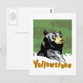 Poster van geelsteen briefkaart (Voorkant / Achterkant)