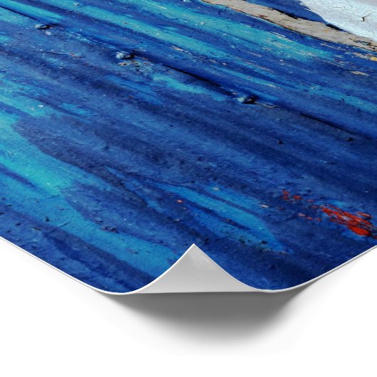 Poster van gegolfd metaal uit Texas (Hoek)