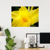 Poster van gele kattenbloem (Thuiskantoor)