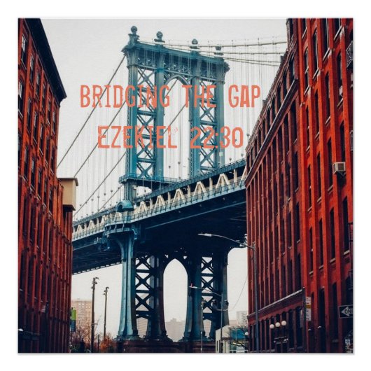 Poster van George Washington Bridge NYC (Voorkant)