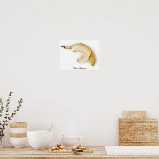 Poster van gepelde bananen (Keuken)