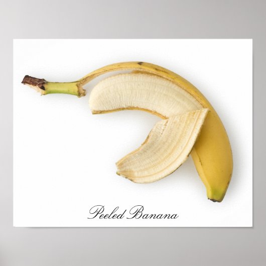 Poster van gepelde bananen (Voorkant)