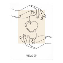 Poster van gepersonaliseerd paar