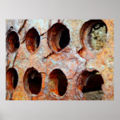 Poster van geroosterd geperforeerd metaal (Voorkant)