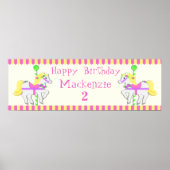 Poster van geschilderde pony's (Voorkant)