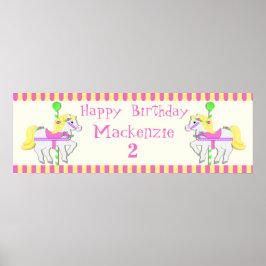 Poster van geschilderde pony's