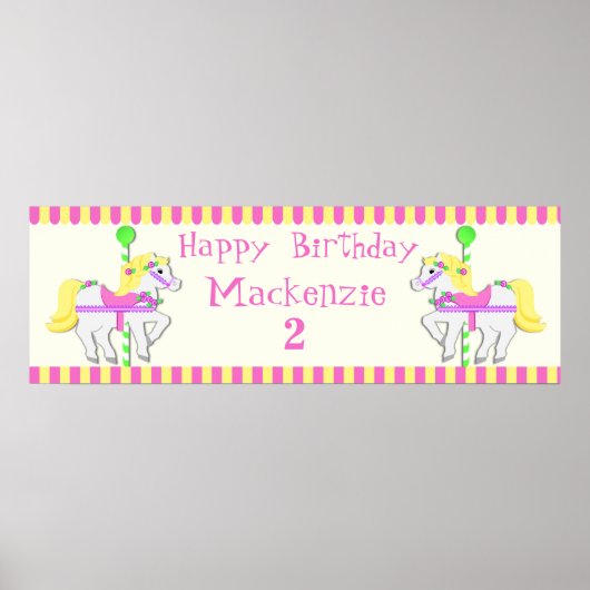 Poster van geschilderde pony's (Voorkant)