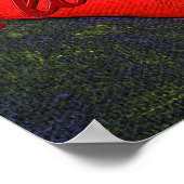 Poster van geverfd hart (Hoek)