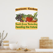 Poster van Gezegde van het Heirloom Gardens Seed S (Keuken)