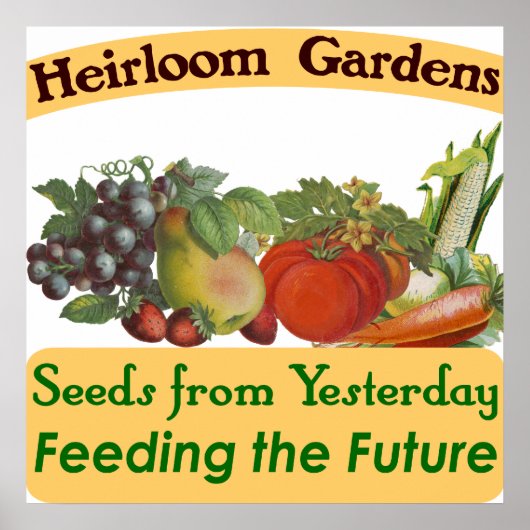 Poster van Gezegde van het Heirloom Gardens Seed S (Voorkant)