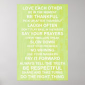 Poster van gezinswaarden (Voorkant)