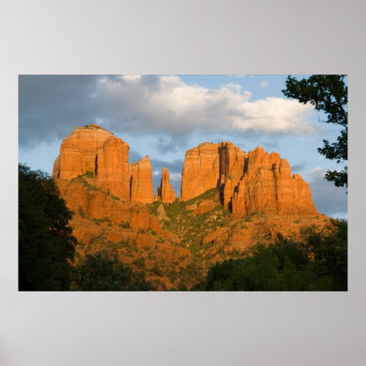 Poster van Ggloeiende kathedraal Rock 4502 (Voorkant)