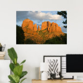 Poster van Ggloeiende kathedraal Rock 4502 (Thuiskantoor)