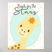 Poster van Giraffe kwekerij (Voorkant)