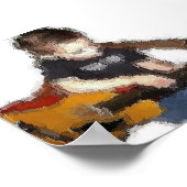 Poster van gitaar Kind (Hoek)