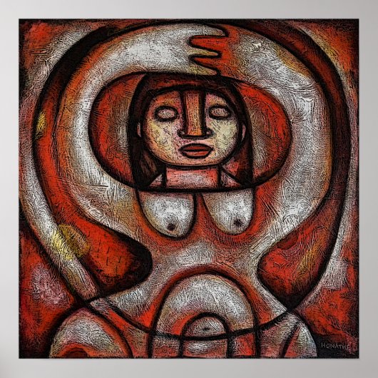 Poster van godin (vruchtbaarheid) (Voorkant)