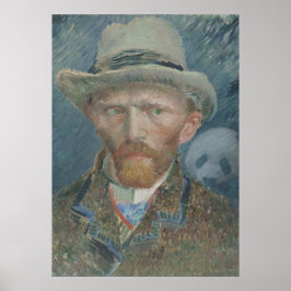 Poster: Van Gogh Self Portret met Giant Panda Poster