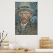 Poster: Van Gogh Self Portret met Giant Panda Poster (Keuken)