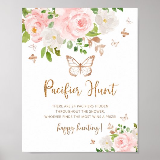 Poster van gouden Pacifier-jachtwedstrijd (Voorkant)