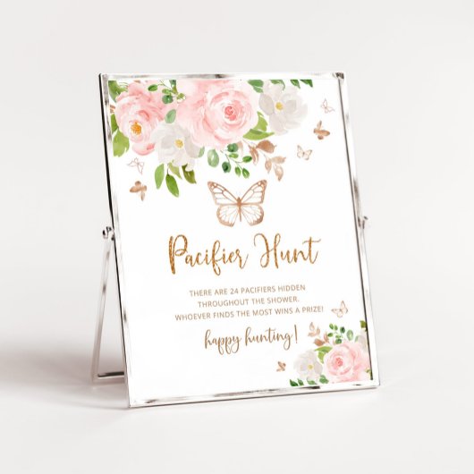 Poster van gouden Pacifier-jachtwedstrijd