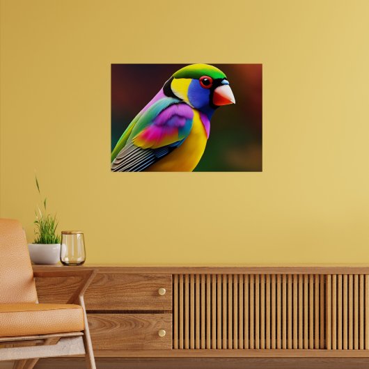 Poster van Gouldian Finch (Woonkamer 2)