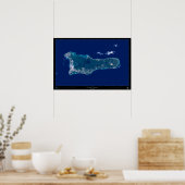 Poster van Grand Cayman-satelliet (Keuken)