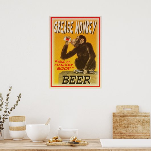 poster van grease apenbier (Keuken)