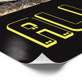 Poster van groene-stuurmotortreinen op wielen (Hoek)